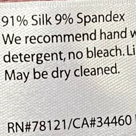 NWT EILEEN FISHER Rose Quartz Stretch Silk Charmeuse Loose Top XXS Blouse Cami - Picture 6 of 8